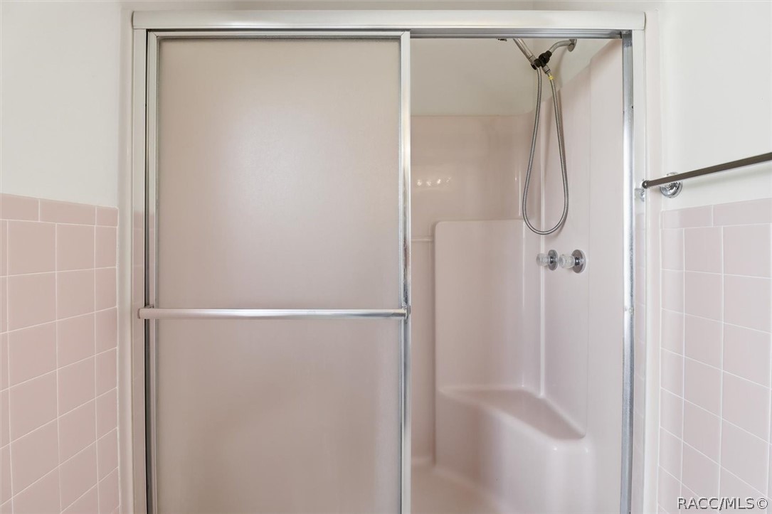 Primary walk-in shower