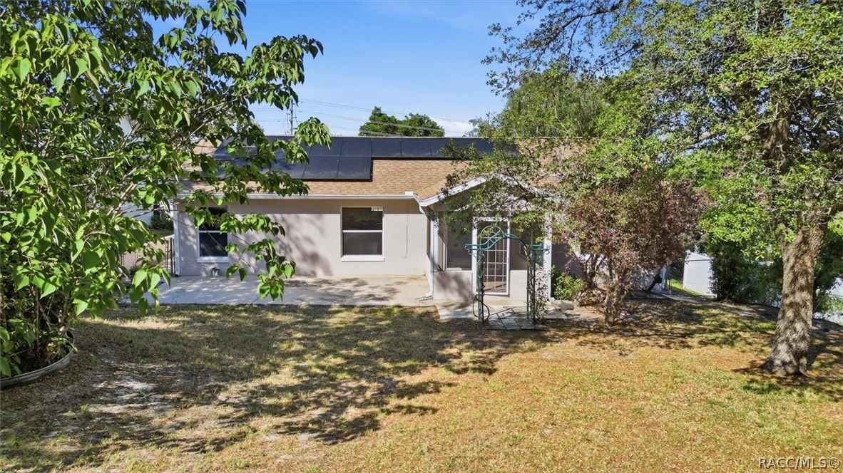 Exterior backyard