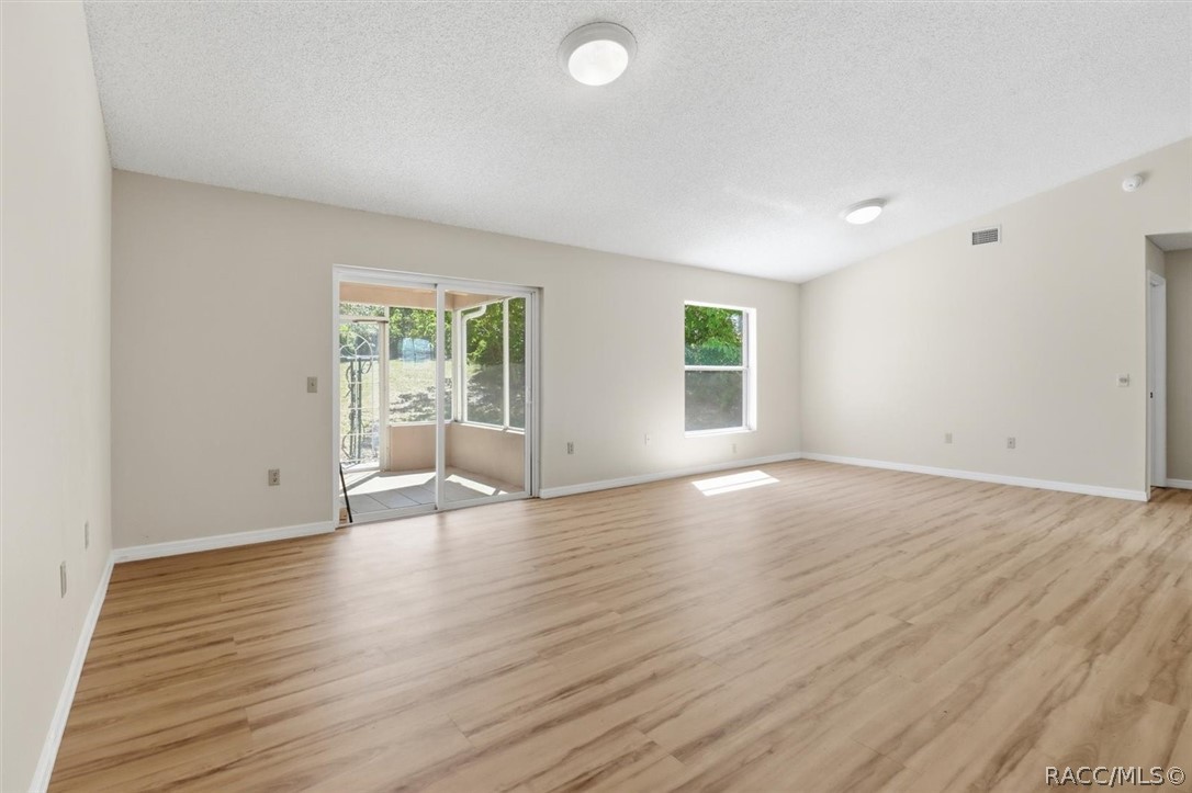 Great Room with sliders