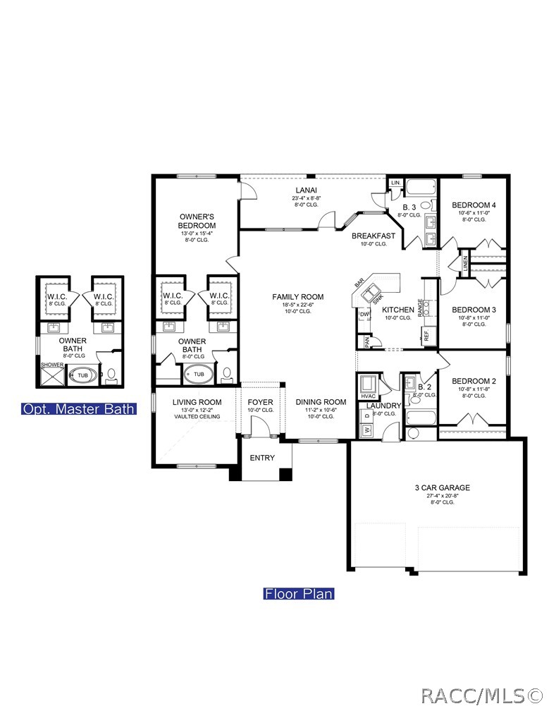 FLOOR PLAN- ACTUAL HOME WILL BE REVERSED ON LOT