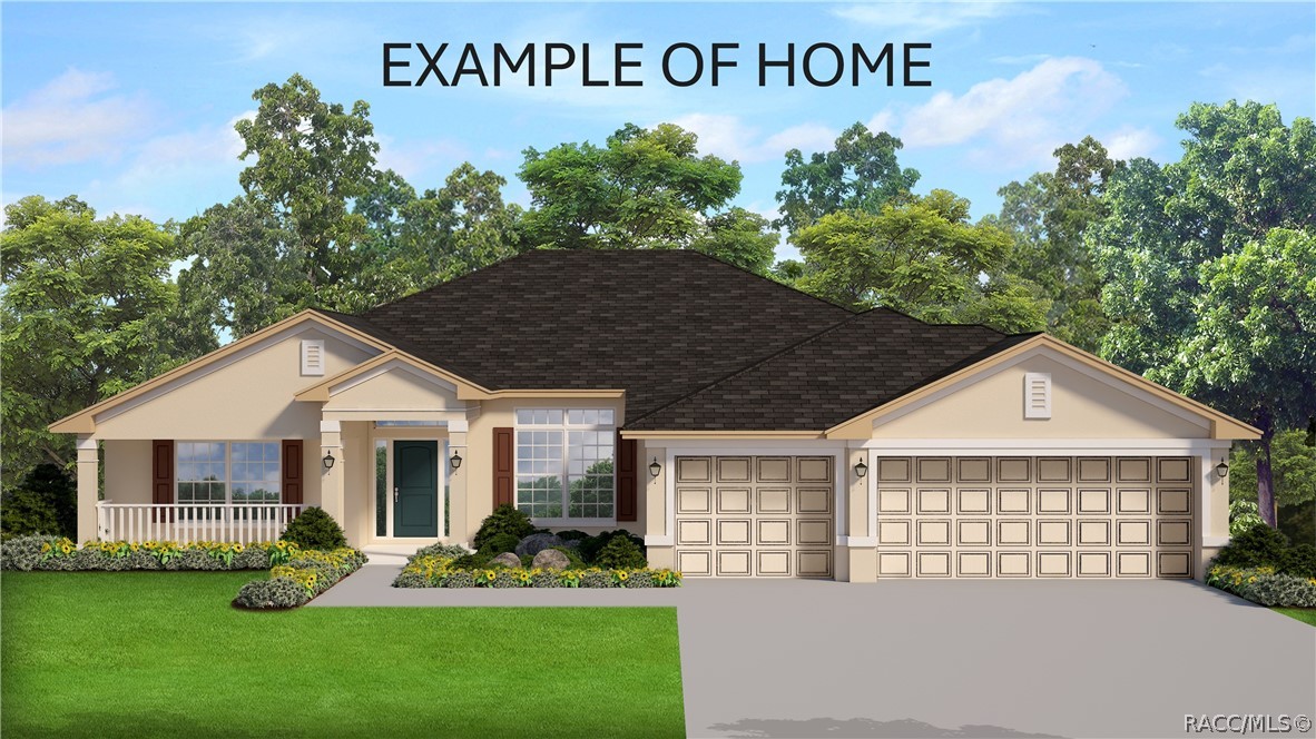 RENDERING ONLY- NOT ACTUAL HOUSE OR COLORS- ACTUAL HOUSE WILL BE REVERSED ON LOT