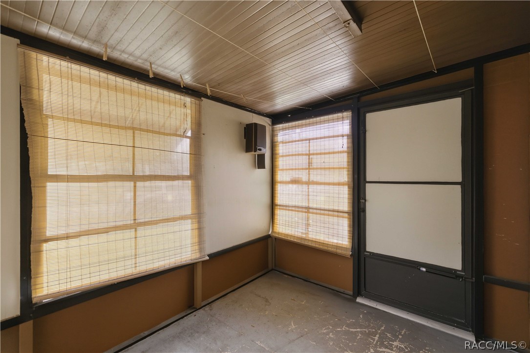 Covered Porch Used as Storage