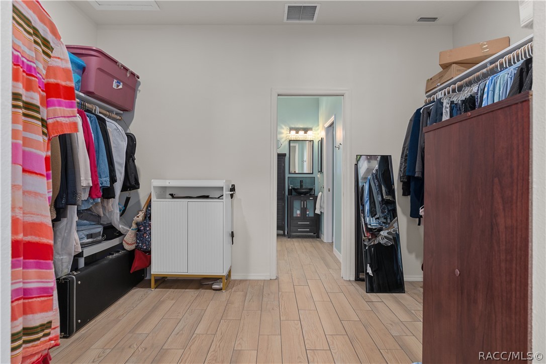 HUGE walk in closet!