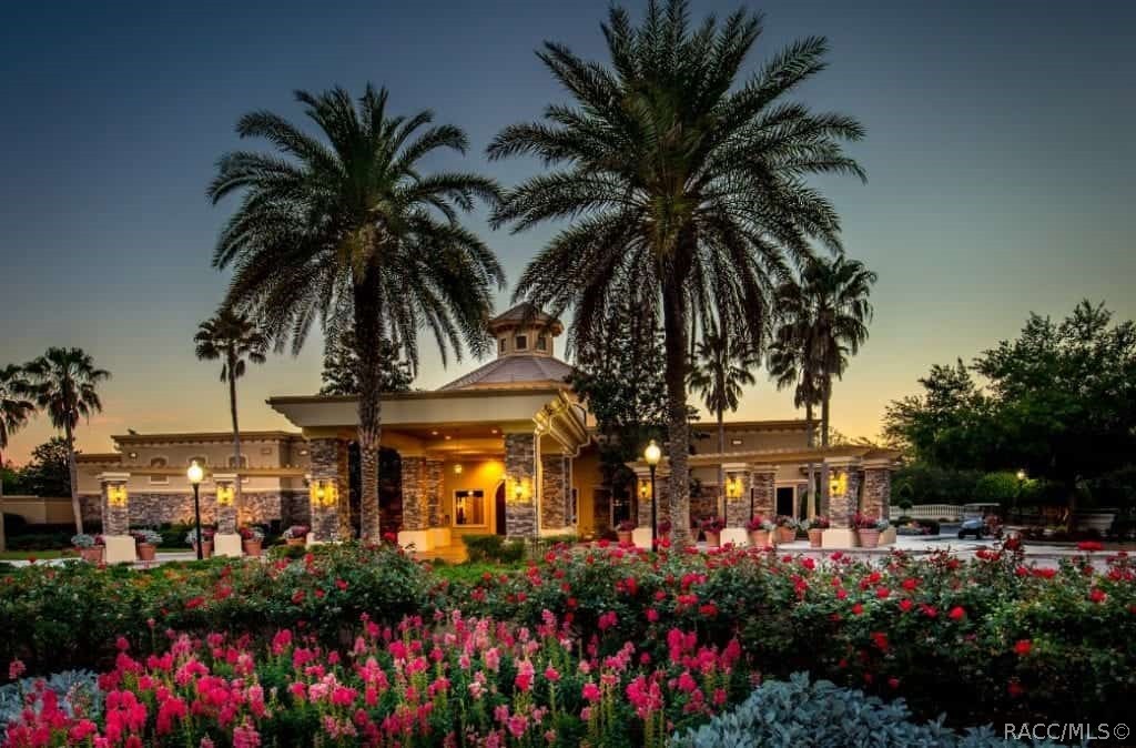 Enterance to Skyview country club at night...magical!