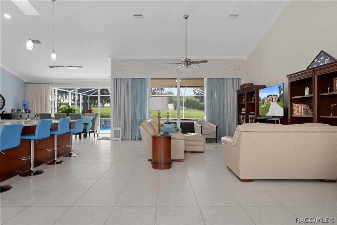 White Tiled Floors make this light and airy
