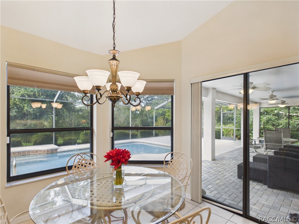 BREAKFAST NOOK 2 VIEW OF THE POOL