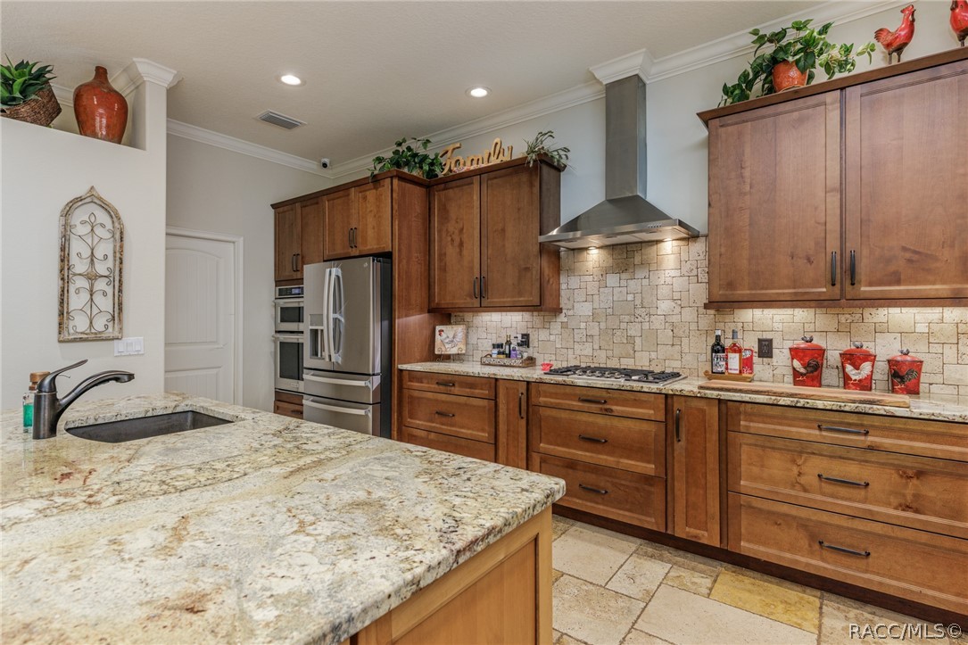 Granite Countertops
Wood cabinets (Tall)