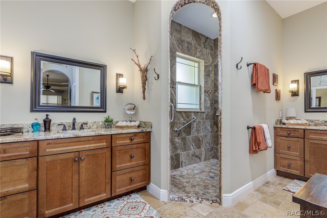 Master bathroom
dual vanities