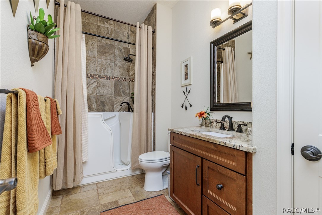 guest bath with walk in tub