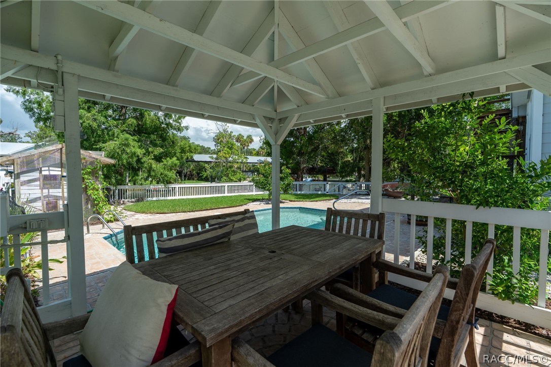 poolside gazebo