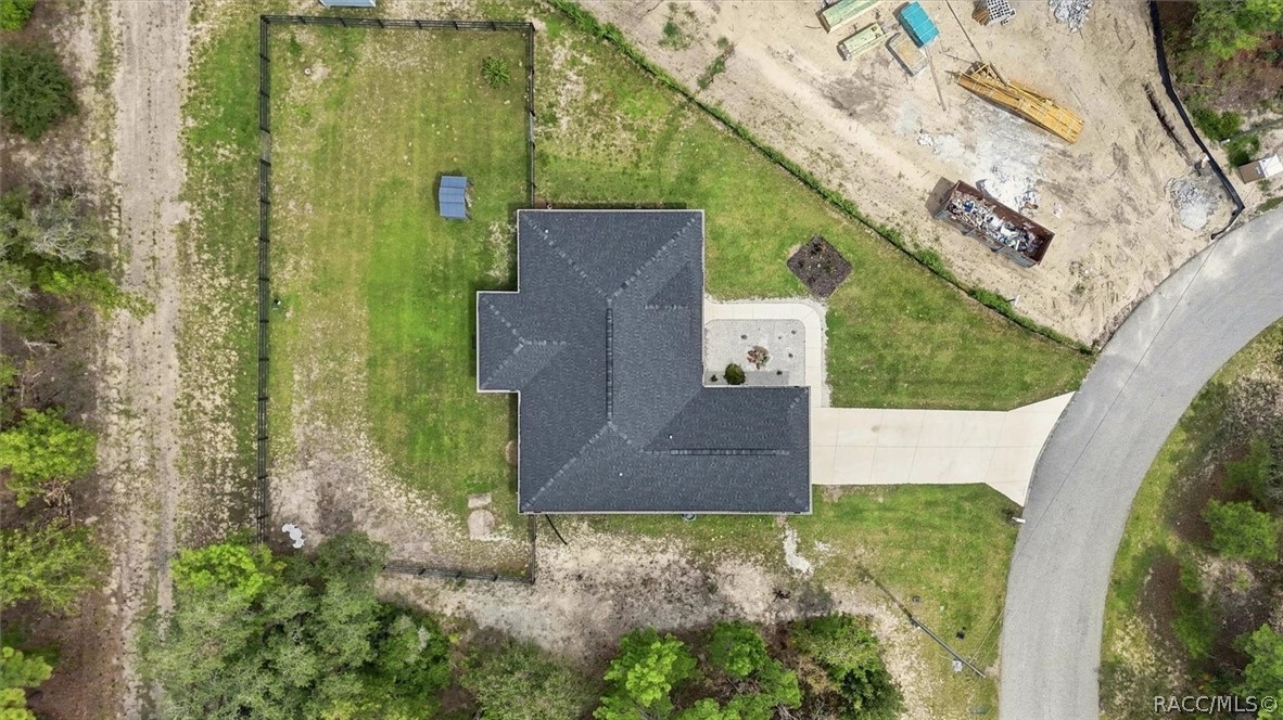 Public alley access road runs behind the property.  Great for access to rear yard and shed.
