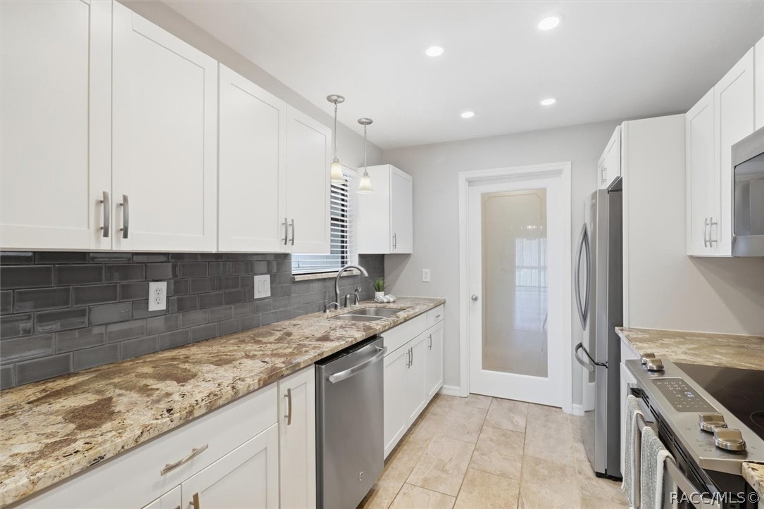 White cabinets