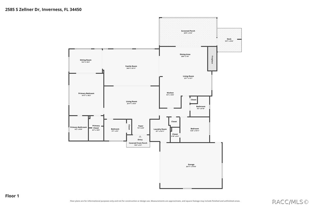 2585 S Zellner Drive, Inverness, FL 34450 2585 S Zellner Drive, Inverness, FL 34450