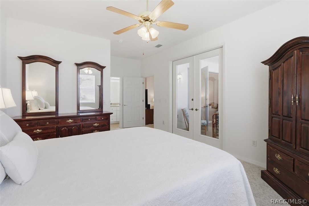 Primary Bedroom w/ french doors