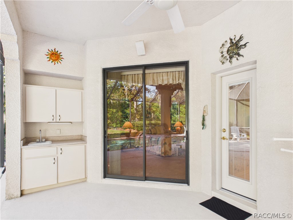 LANAI 1 SLIDING DOOR ACCESS TO MASTER BEDROOM WITH A SMALL KICHENETTE