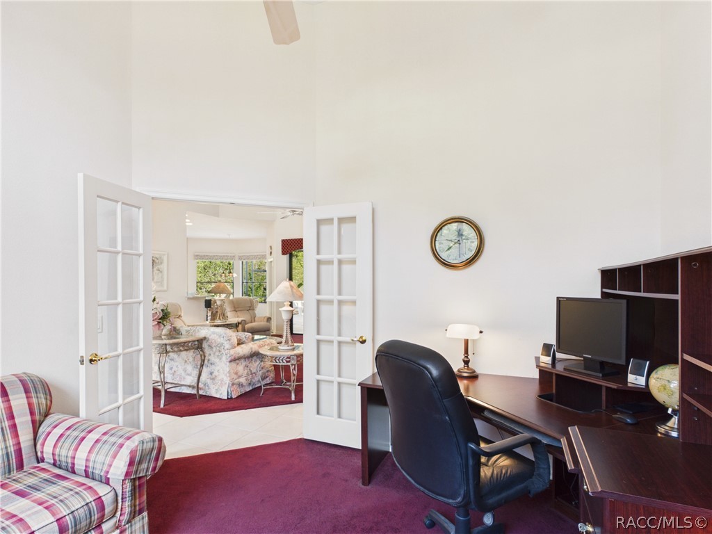 DEN/STUDY ENTRANCE FROM THE GREAT ROOM