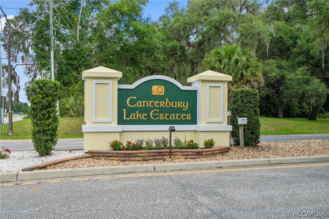 Community Entrance Sign - 1 way in; 1 way out!