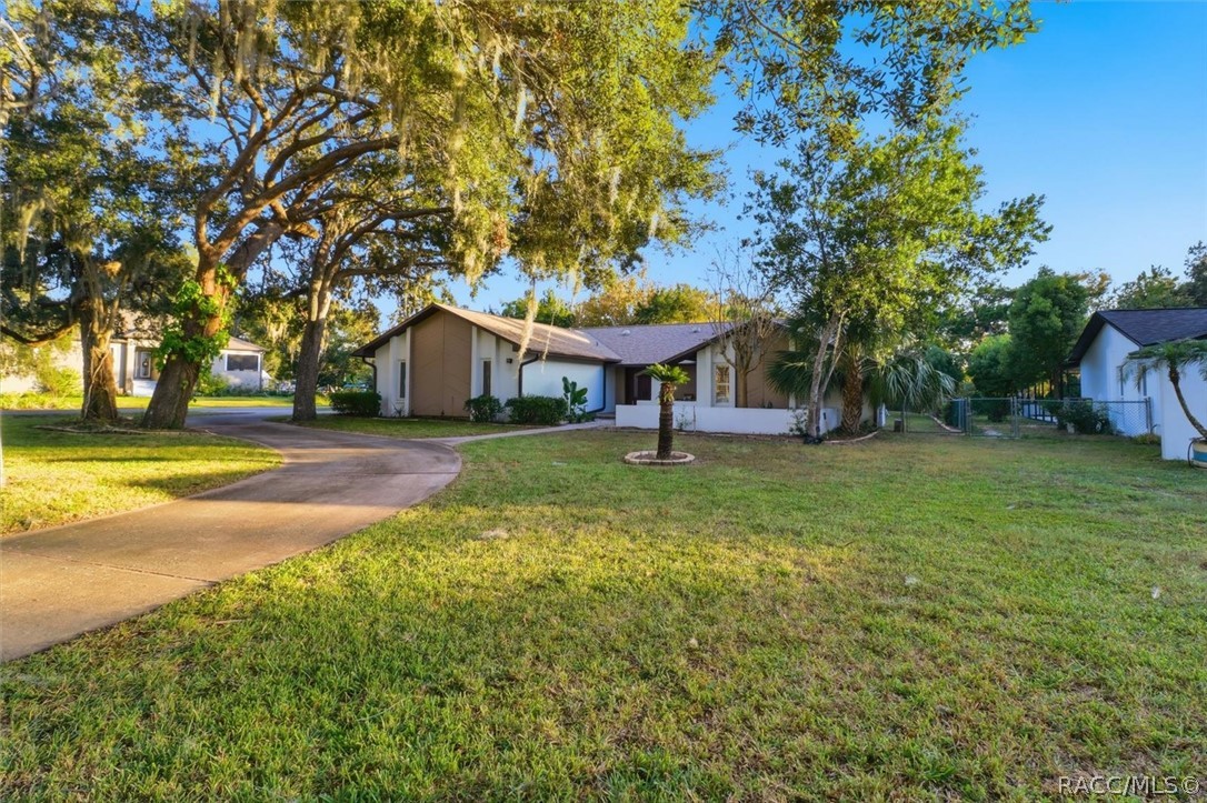 Front of the home from across the lawn.