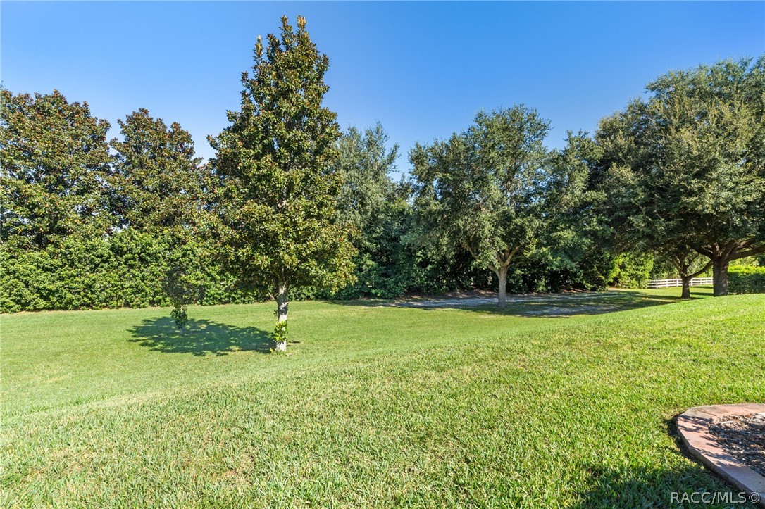View from lanai looking toward the right. Lawncare is included with the Carefree Villa!
