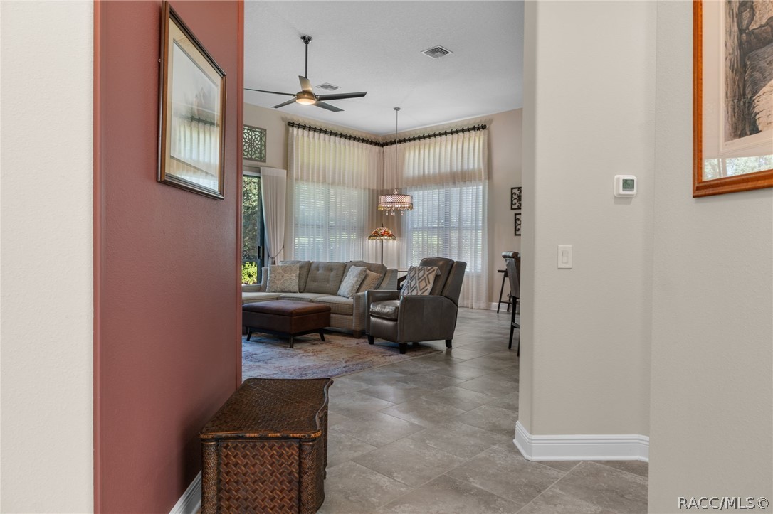 The entry foyer gives you a glimpse to the great room. The entry foyer gives you a glimpse to the great room.