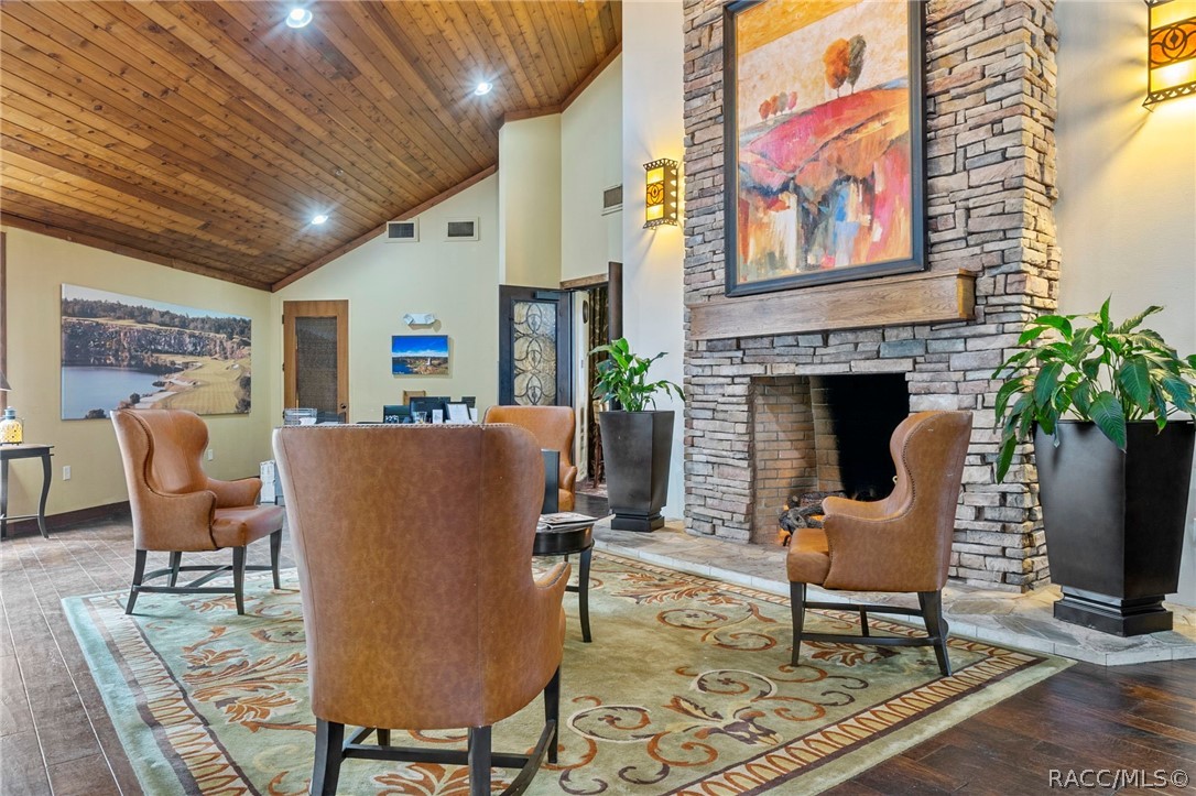 Clubhouse lobby