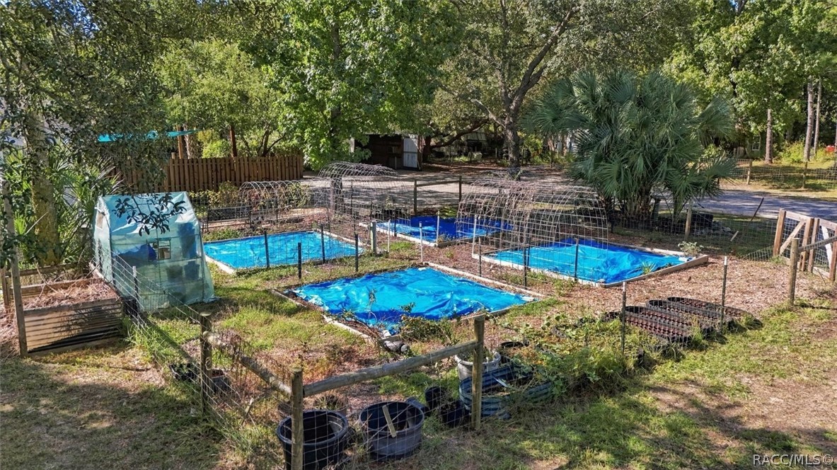 Fenced garden