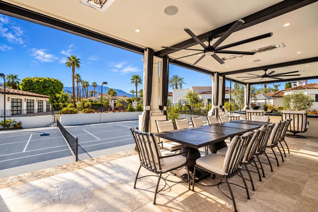 Patio Open to Tennis Court