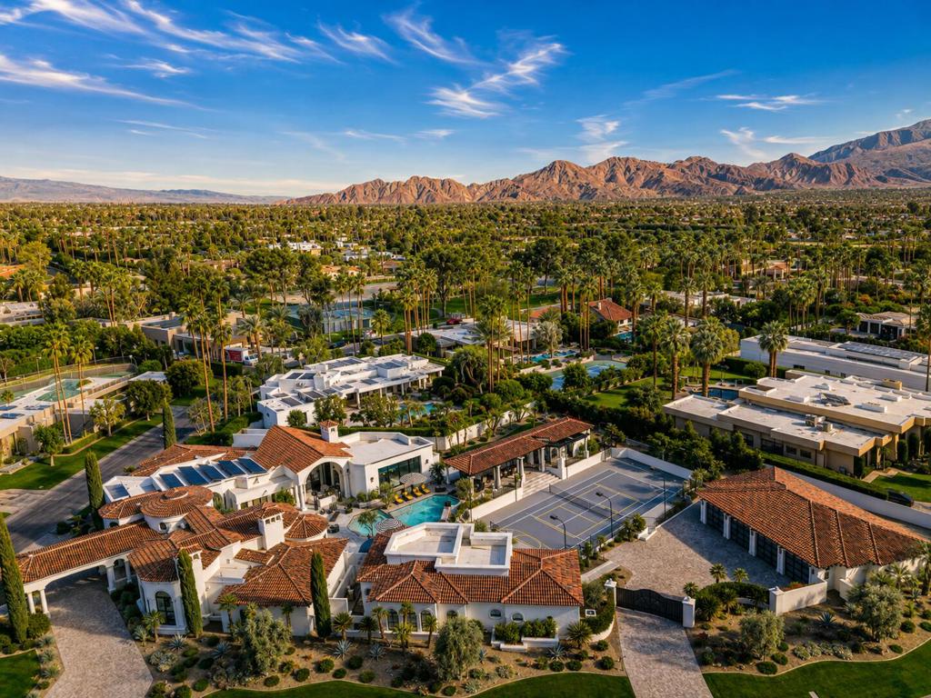 Daytime estate view
