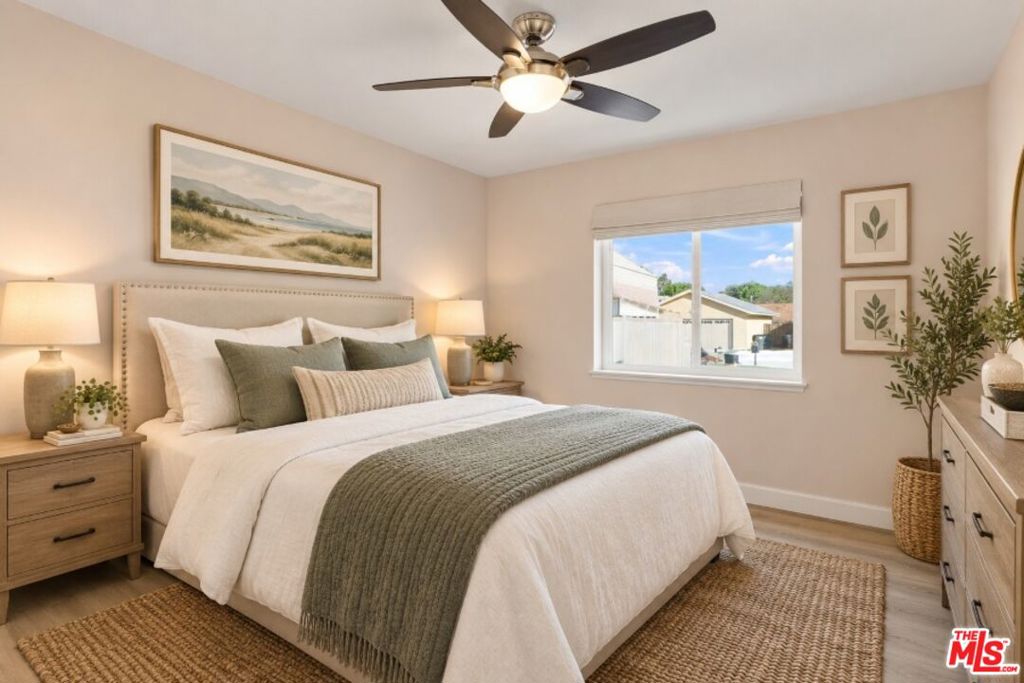 Virtually Staged Bedroom