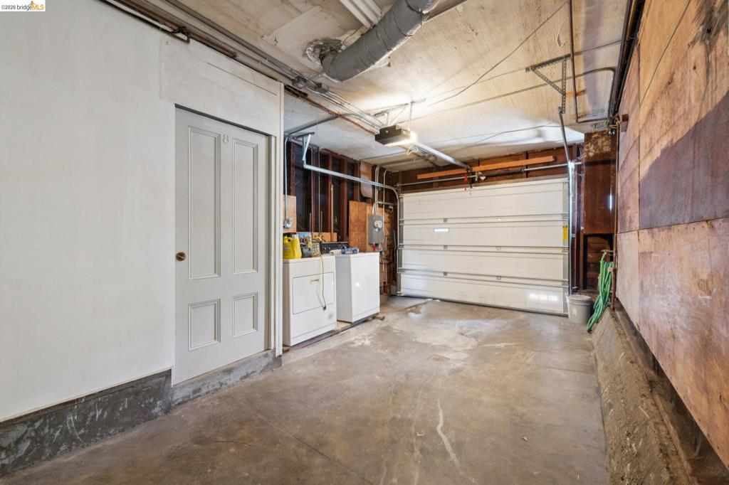 Garage and laundry