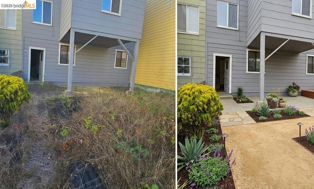 An idea for the yard, waiting for your imagination and some TLC. Before and After concept with the help of Chatgpt.
