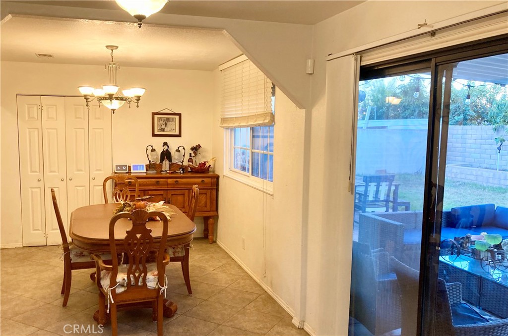 Dining Room view to Patios & Rear Yard