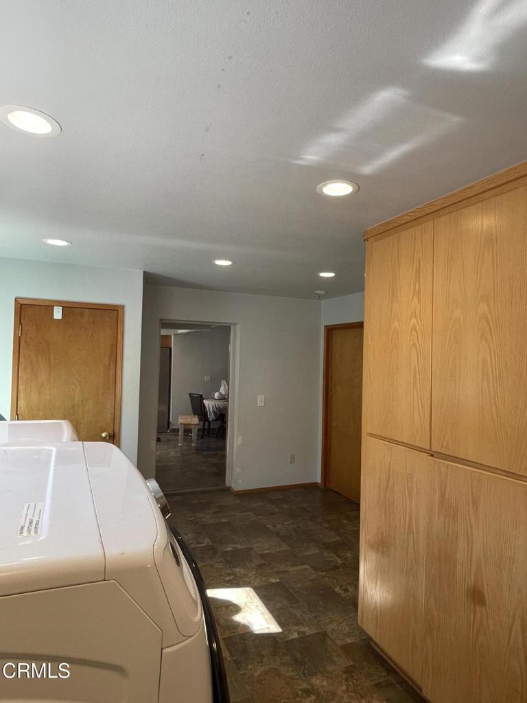 Laundry to dining room