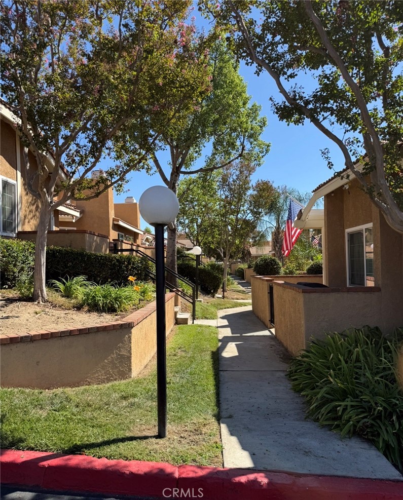 Walkway to condo