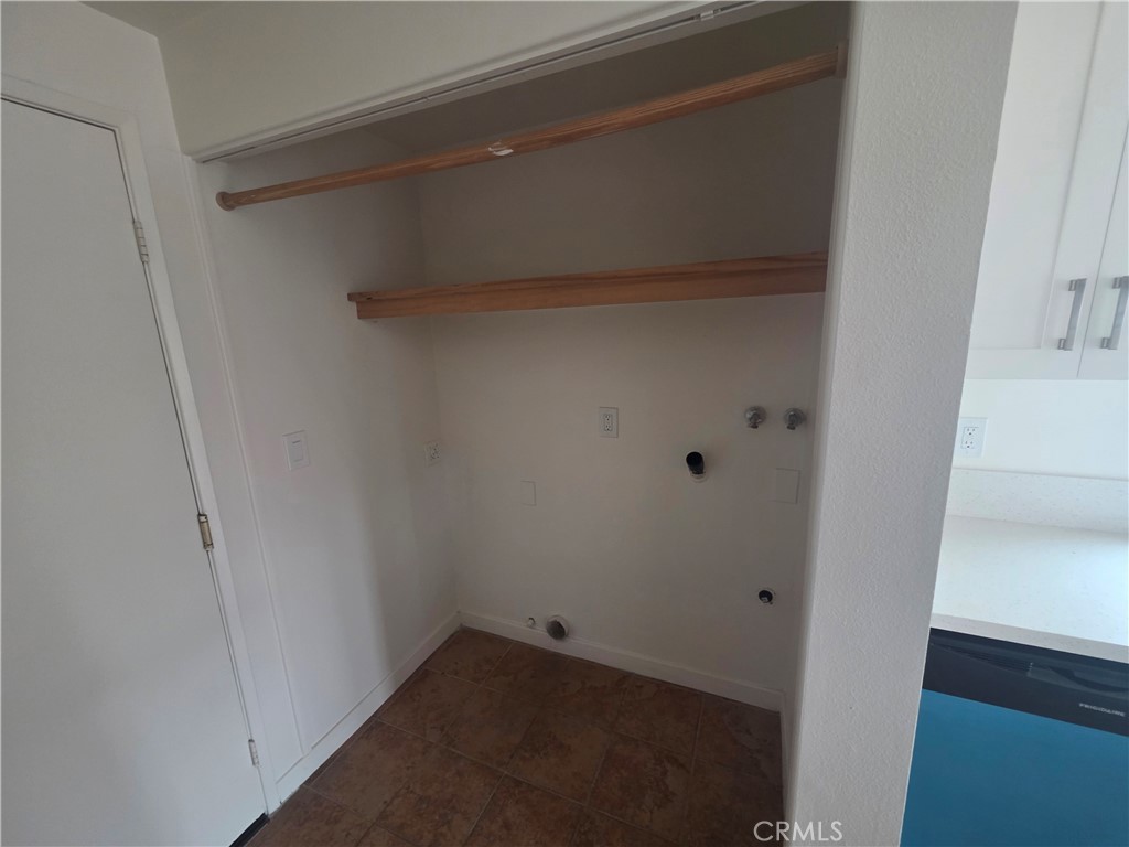 Washer and Dryer area off kitchen