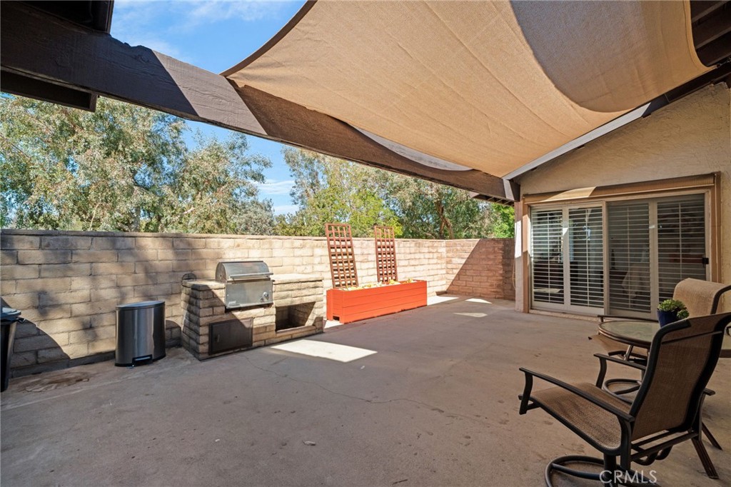 Backyard off primary bedroom and dinning room