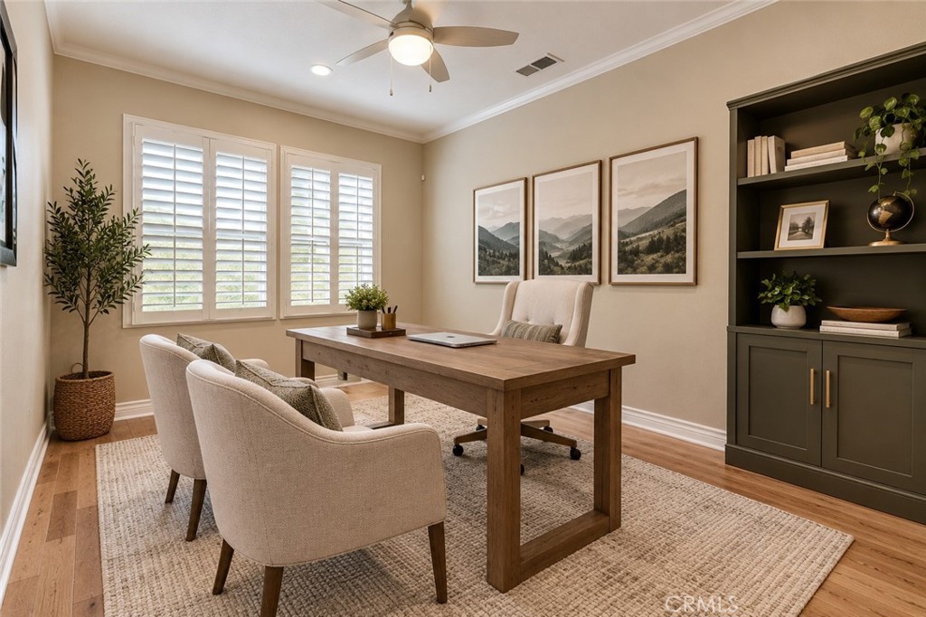 Virtually staged den/office downstairs bedroom?