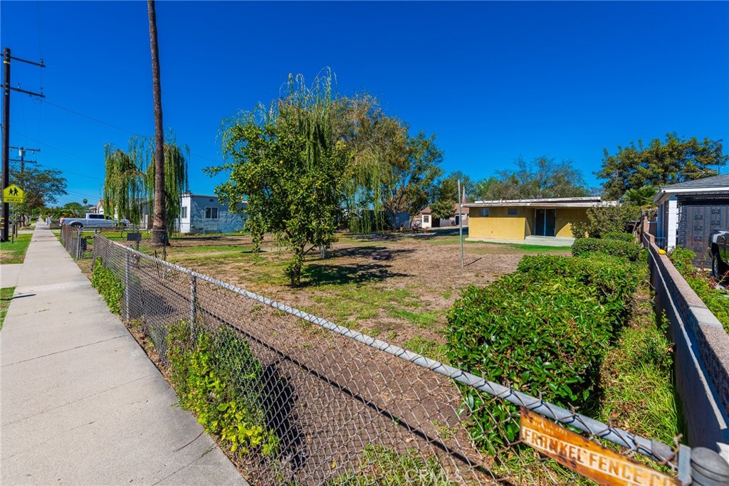 Front view of lot
