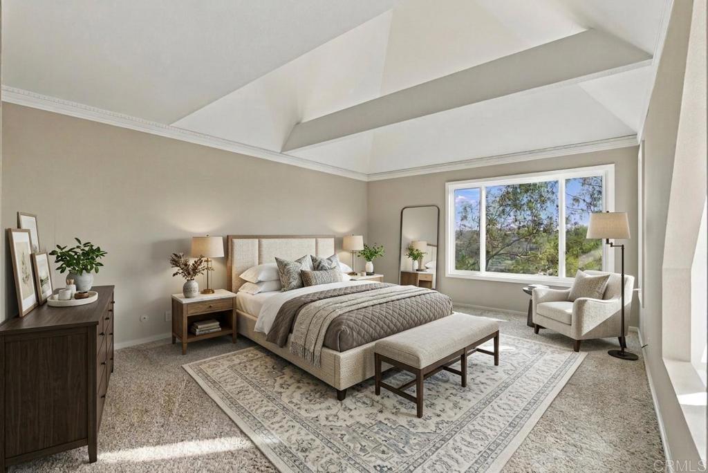 Virtually Staged Primary Bedroom
