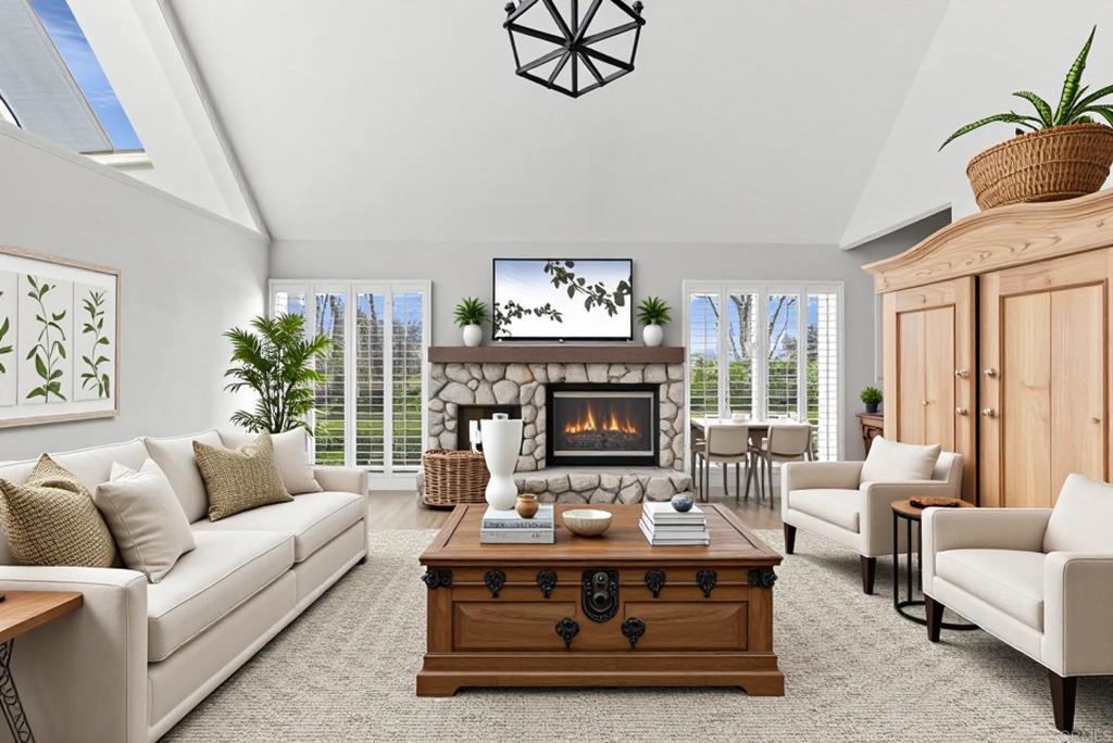 Virtually Staged Family Room