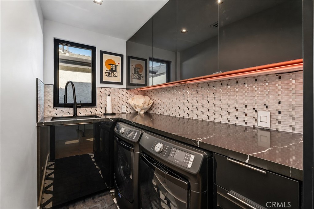 Upstairs laundry room