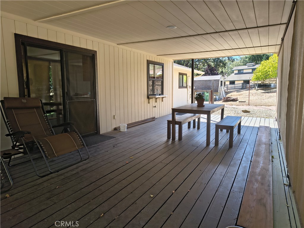 Covered back porch