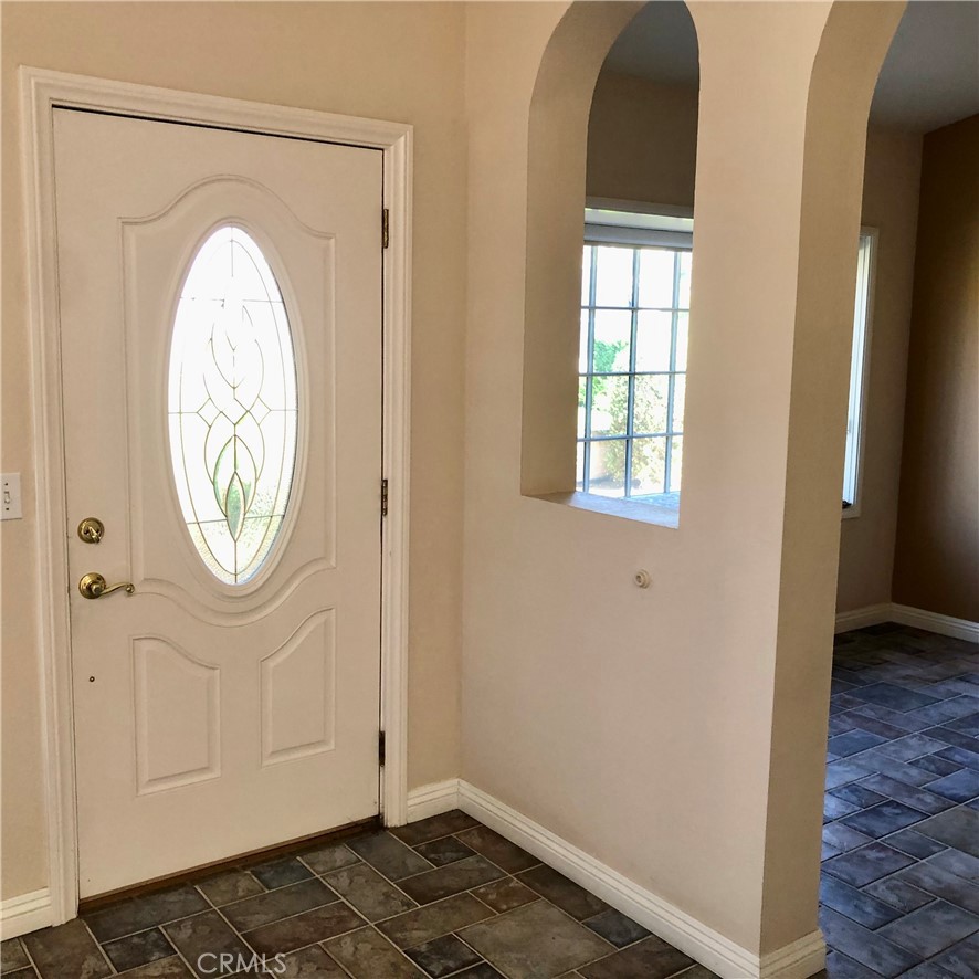 Beautiful entry to living area from the front door