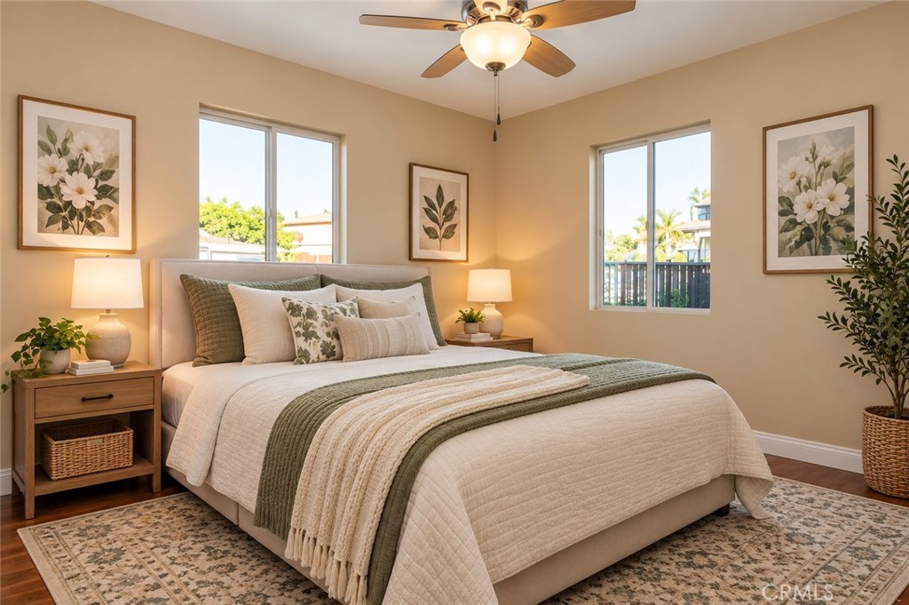 Staged bedroom Staged bedroom