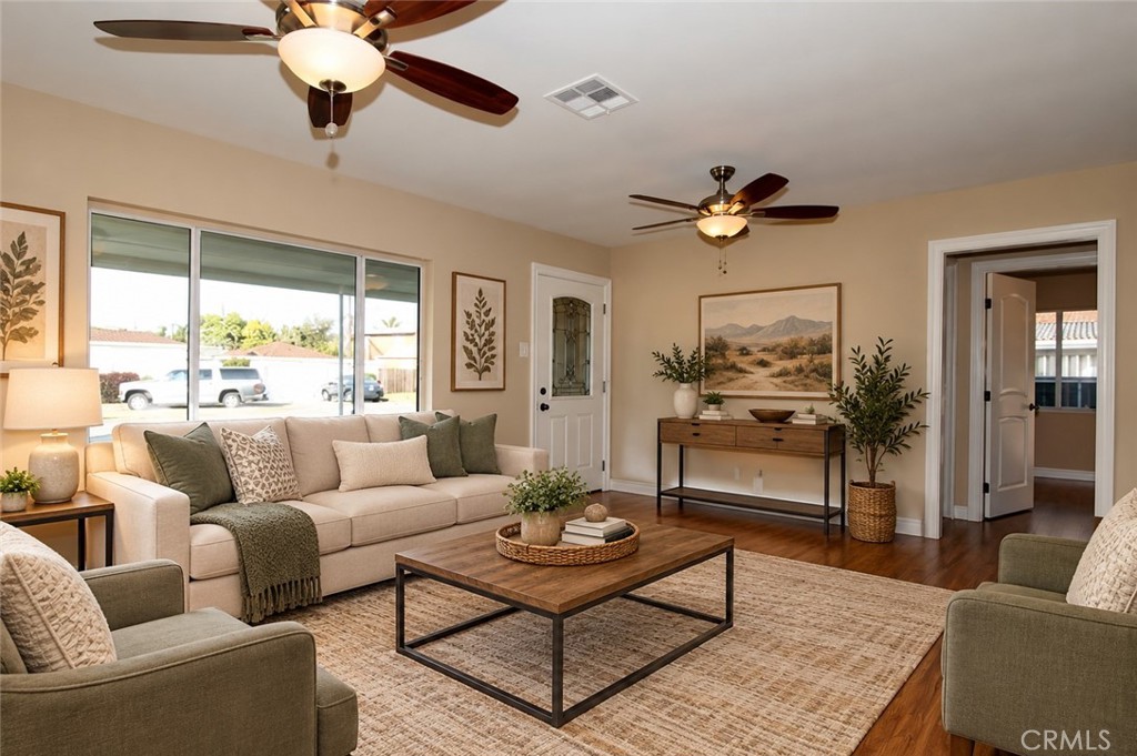 Staged living room Staged living room
