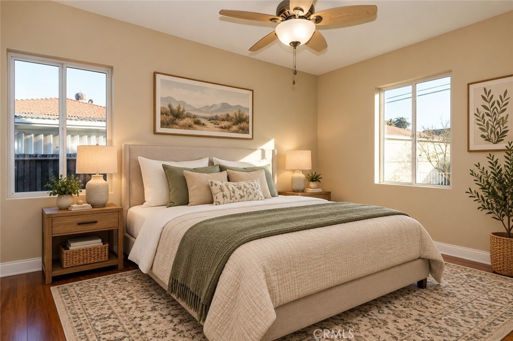 Staged bedroom Staged bedroom