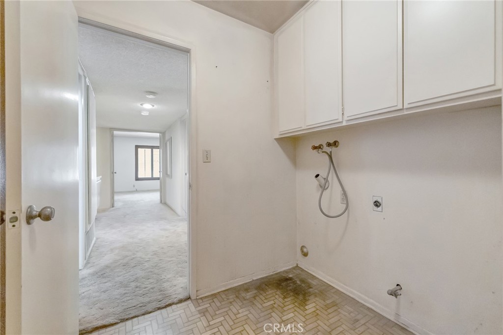 laundry area off Garage