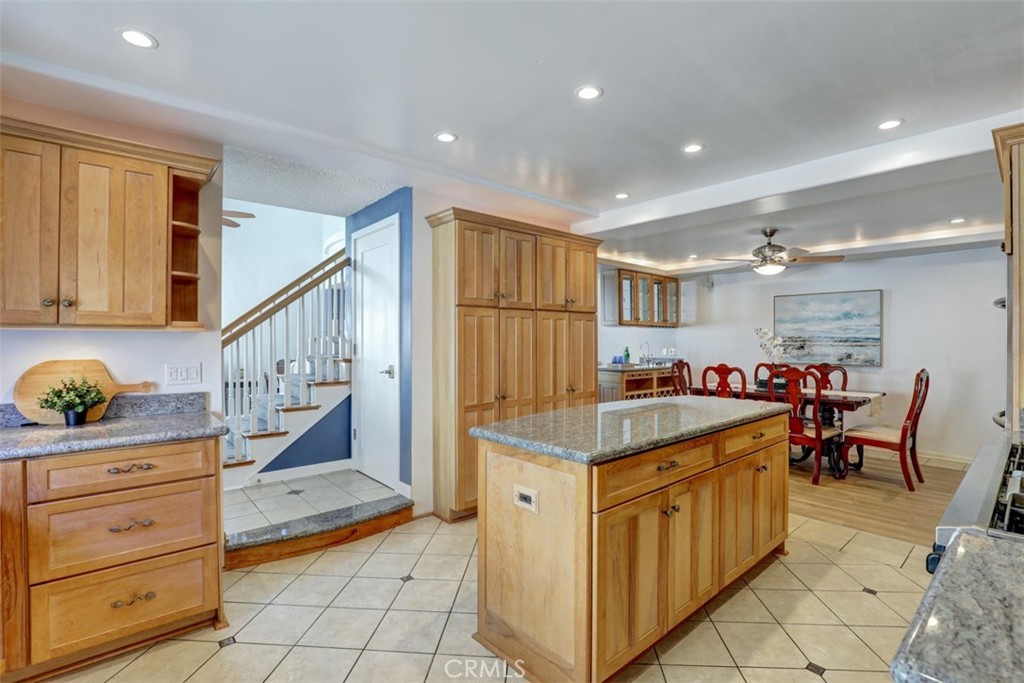 Kitchen view toward Dining Room & Entry