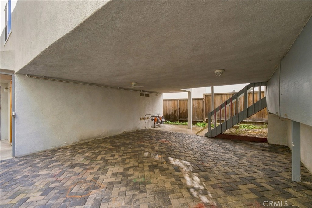 Grown-level patio.