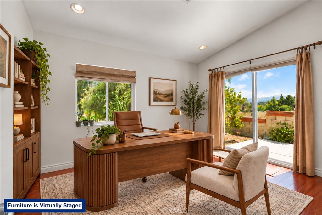 Virtually staged office